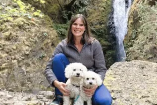 Jenne-Glover with 2 dogs